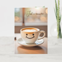 Latte zum Geburtstag lächeln