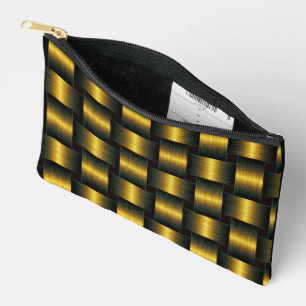 Lattice Black und Gold Zubehörtasche
