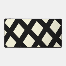 Lattice Desk Mat (Creme & Black) Schreibtischunterlage