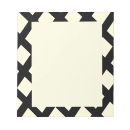 Lattice Notepad (Cream & Black) Notizblock