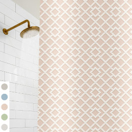 Lattice Print Pattern Vintag Classic Dusty Pink Duschvorhang