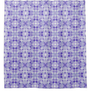 Lattice Quatrefolien Muster Indidigo und Persisch Duschvorhang