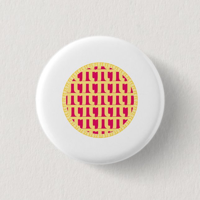 Lattice Raspberry Pie - Pi Day Button (Vorderseite)
