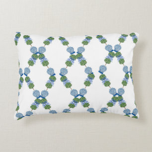 Lattice Topiary Chinoiserie Blue Ginger Jars Dekokissen