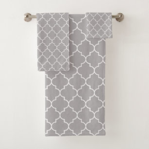 Latticerie Gris, Quatrefoil, Trellis Marocain