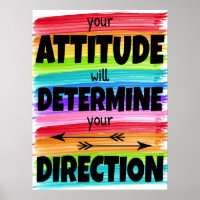 L'Attitude Déterminera Votre Direction Poster