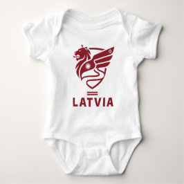 Latvia Baltic State Northern Europe Baby Strampler