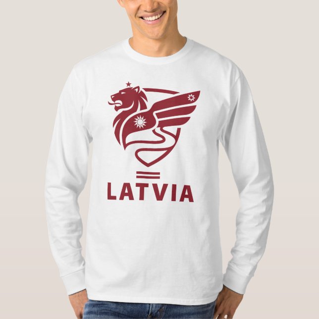 Latvia Baltic State Northern Europe T-Shirt (Vorderseite)