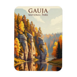 Latvia Gauja National Park Travel Magnet