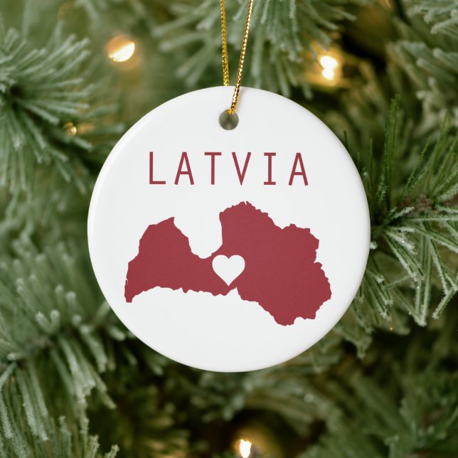 Latvia Keramik Ornament (Baum)