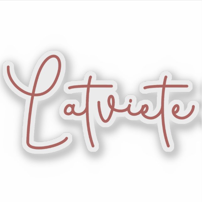 Latviete Aufkleber (Vorderseite)