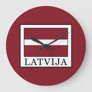 Latvija Große Wanduhr
