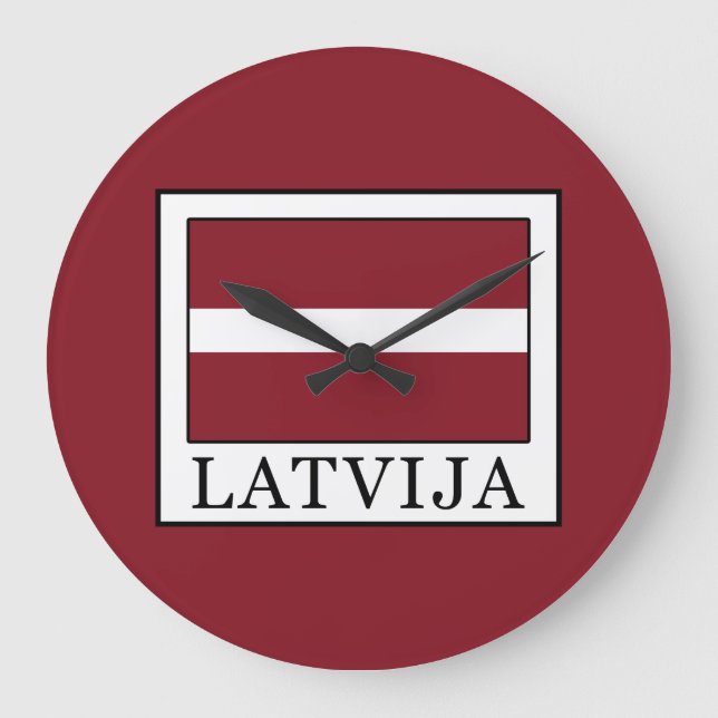 Latvija Große Wanduhr (Vorderseite)