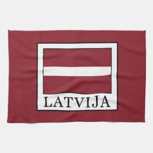 Latvija Handtuch