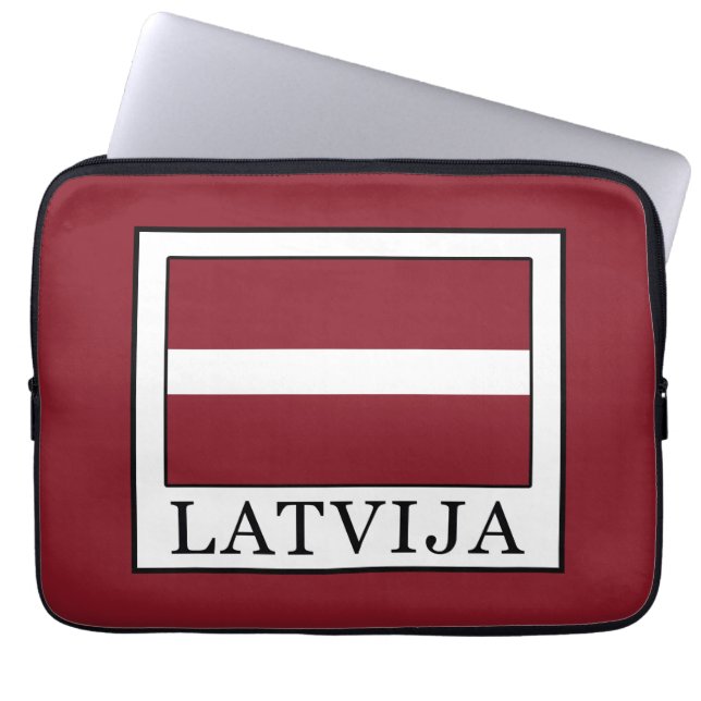 Latvija Laptopschutzhülle (Vorderseite)