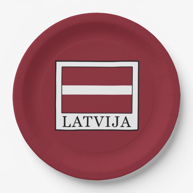 Latvija Pappteller (Vorderseite)