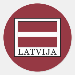 Latvija Runder Aufkleber