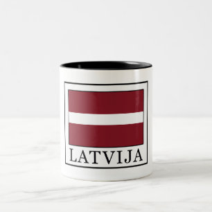 Latvija Zweifarbige Tasse