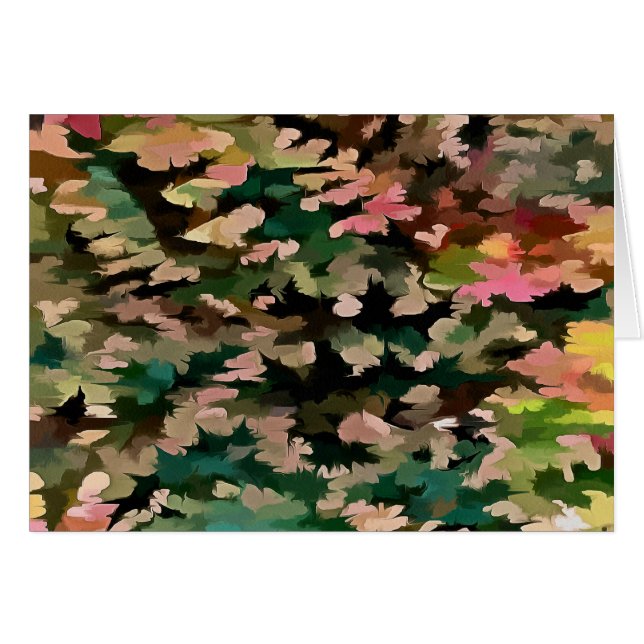 Laub abstrakt in den herbstlichen Tönen (Vorderseite (Horizontal))