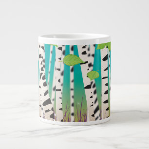 Laubabwerfende Hartholz-Birken Jumbo-Tasse