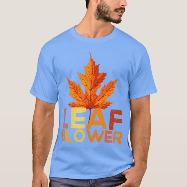 Laubbläser Halloween-Stil T-Shirt (Vorderseite)