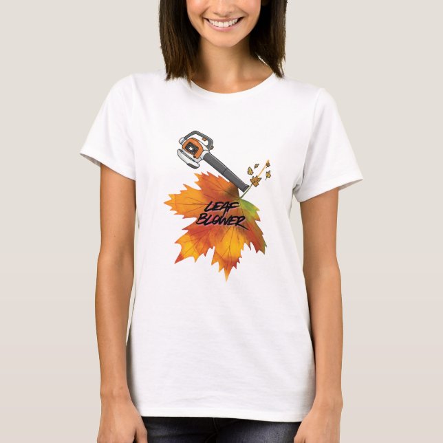 Laubbläser-Herbstkostüm T-Shirt (Vorderseite)