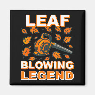 Laubbläser-Shirt Männer Lustige Gartenpflege Laubb Magnet