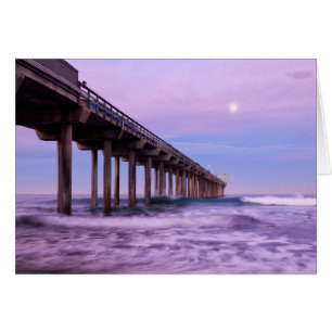 L'aube violette au-dessus de la jetée, Californie