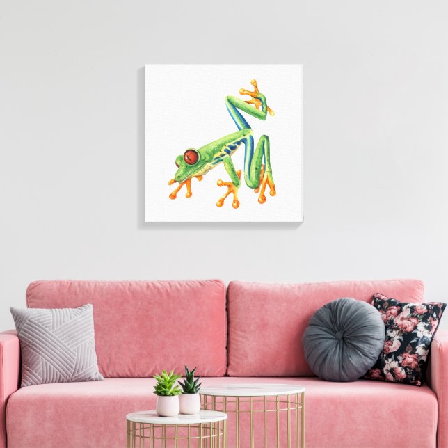 Laubfrosch Leinwanddruck (Insitu (Wohnzimmer))