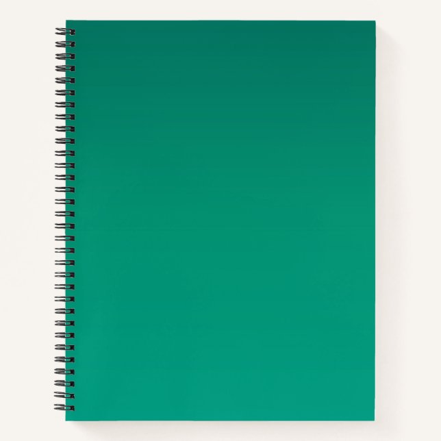 Laubgrün-Verlauf Notizbuch (Vorderseite)