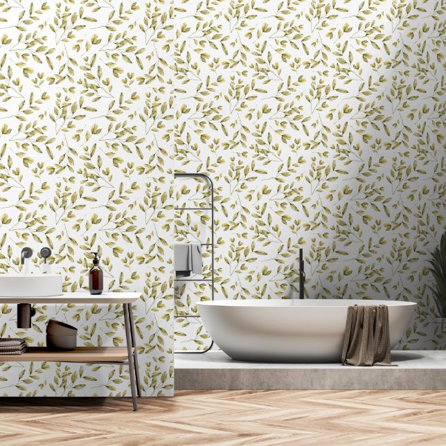 Laubwald im Freien nahtlos Tapete (Badezimmer)