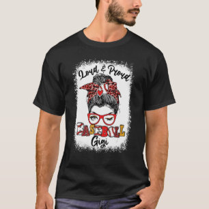 Laud und stolz Baseball Gigi Messy Bun gebleicht T-Shirt