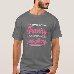 Laud und stolz Baseball Nana Leopard Messy Bun Mot T-Shirt