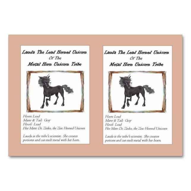 Lauda La Carte D'Échange Unicorne À Cheval Princip (Devant)