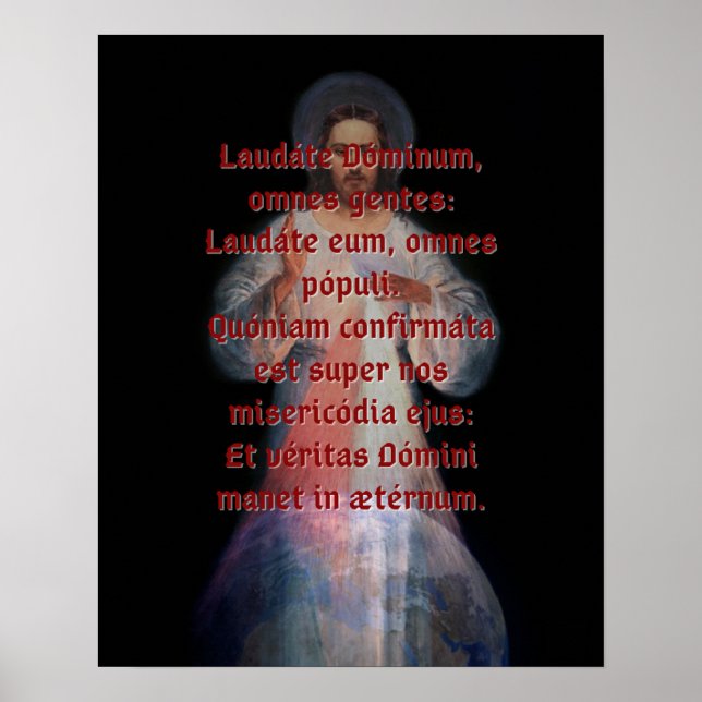 Laudáte Dominum Print (groß) Poster (Vorne)