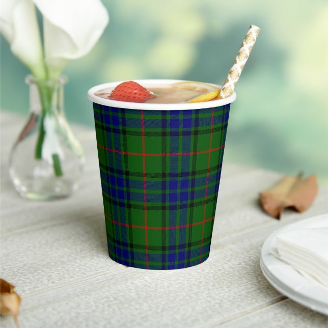 Lauder Clan Tartan Kariert Paper Cups Pappbecher (In Situ)