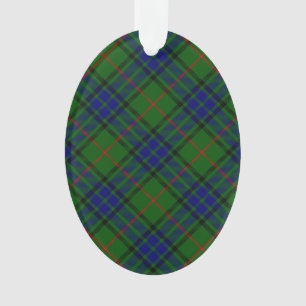 Lauder Tartan blau grün kariert Ornament