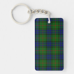 Lauder-Tartan blau-grün kariert Schlüsselanhänger