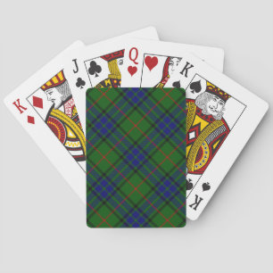 Lauder Tartan blau grün kariert Spielkarten