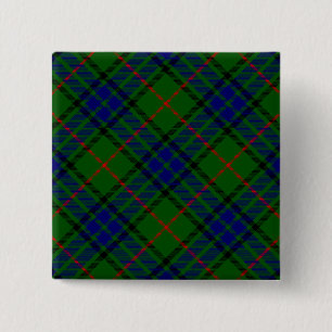 Lauder Tartan Blau kariert Button