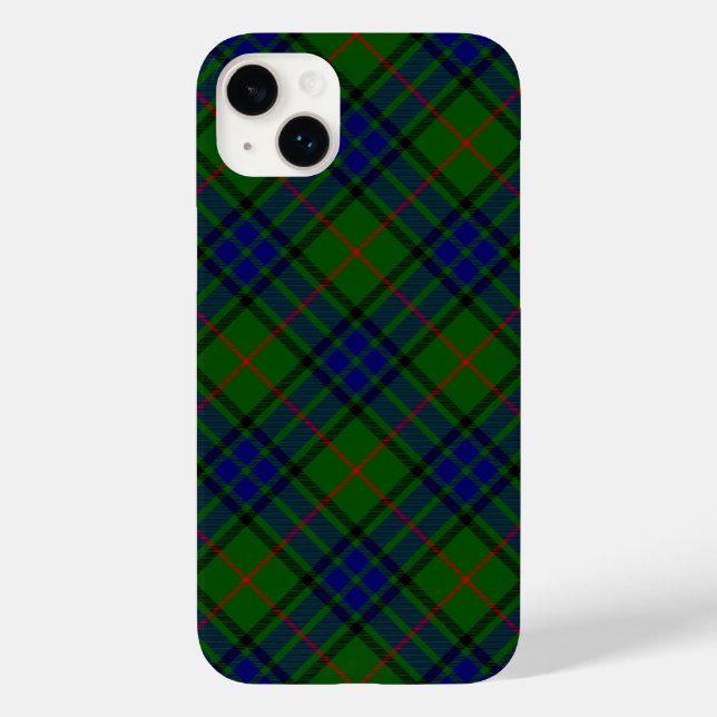 Lauder Tartan Blau kariert Case-Mate iPhone 14 Plus Hülle (Rückseite)