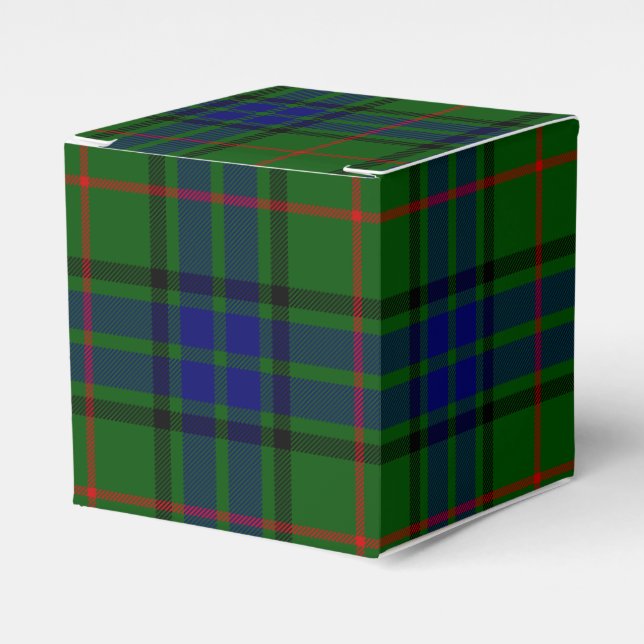 Lauder Tartan Blau kariert Geschenkschachtel (Vorderseite)