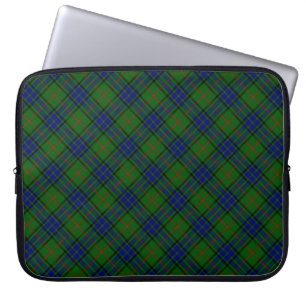 Lauder Tartan Blau kariert Laptopschutzhülle