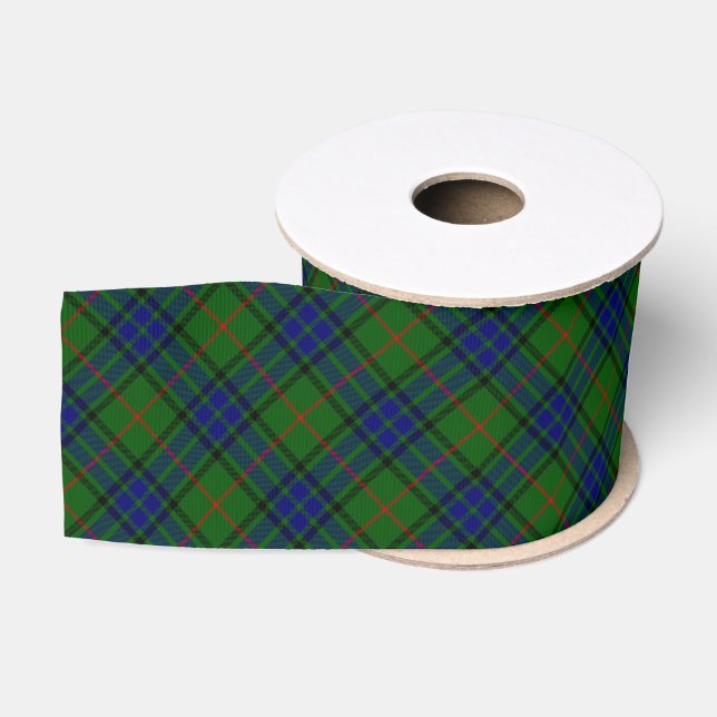Lauder Tartan Blau kariert Ripsband (Spule)