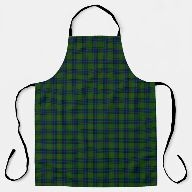 Lauder Tartan Blau kariert Schürze (Vorderseite)