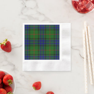 Lauder Tartan Blau kariert Serviette