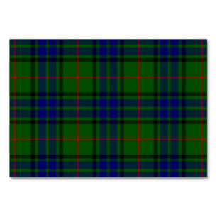 Lauder Tartan Blau kariert Tischnummer
