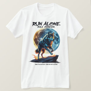 Lauf allein! Regel für immer - Legendärer Wolf-Ent T-Shirt