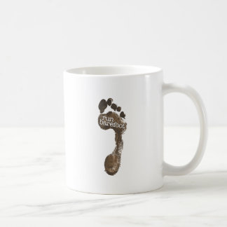 Lauf barfuß kaffeetasse