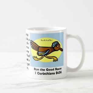 Lauf das gute Rennen 1 Korinther 9:2 Kaffeetasse